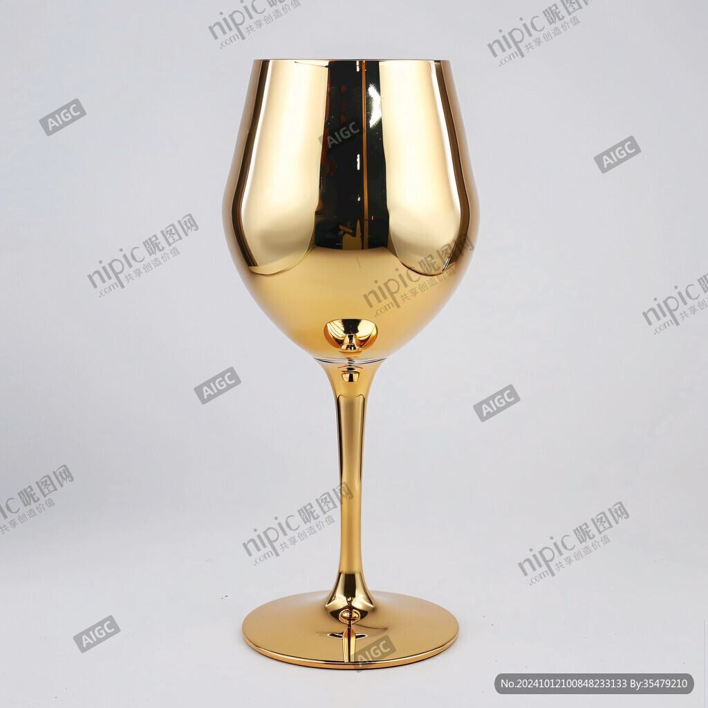 金色酒杯紅酒杯