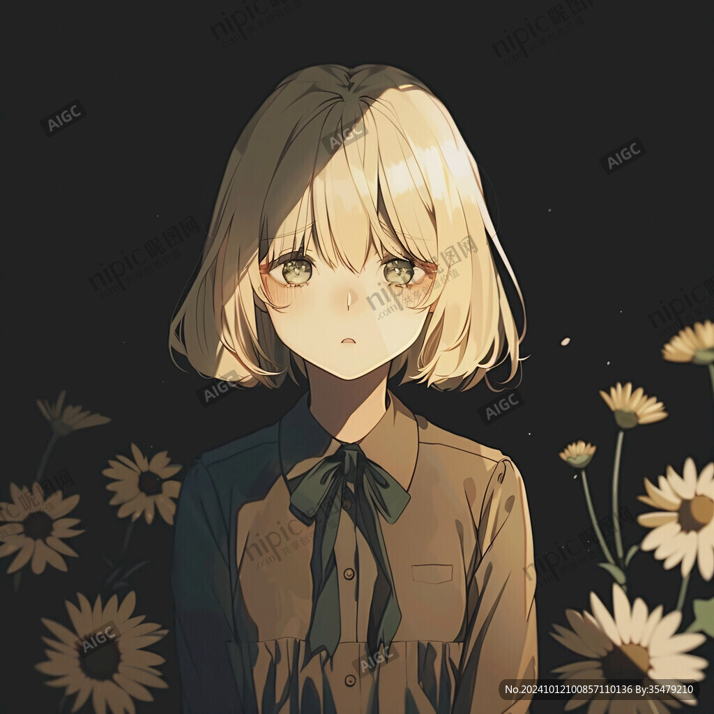 雛菊少女插畫