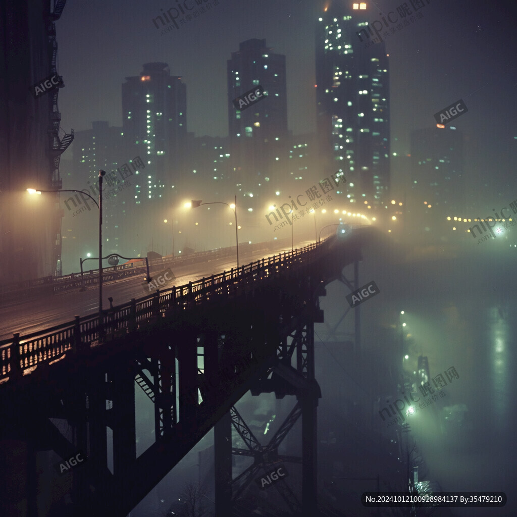 霧中黃花園大橋