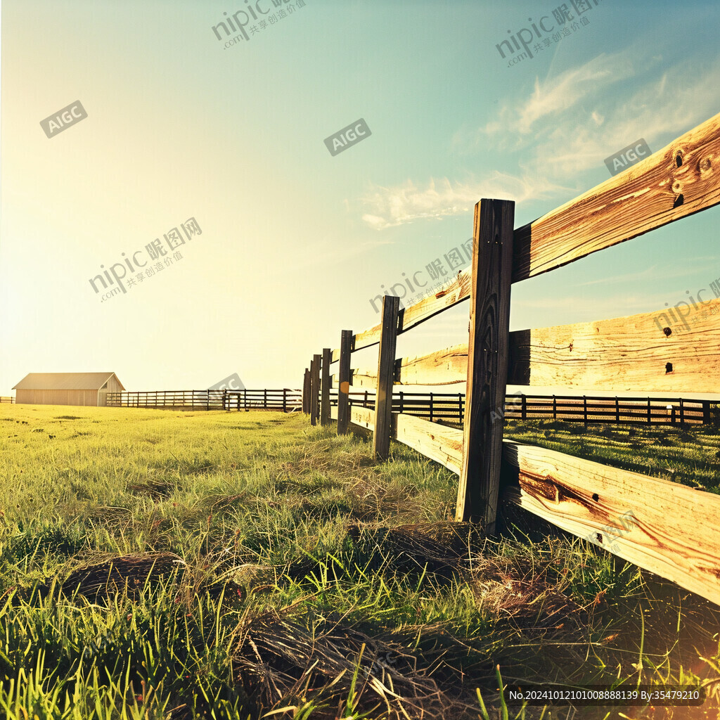 草原牧場(chǎng)草場(chǎng)圍欄