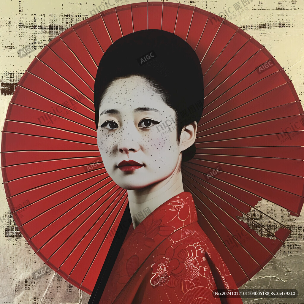 日本藝妓素材