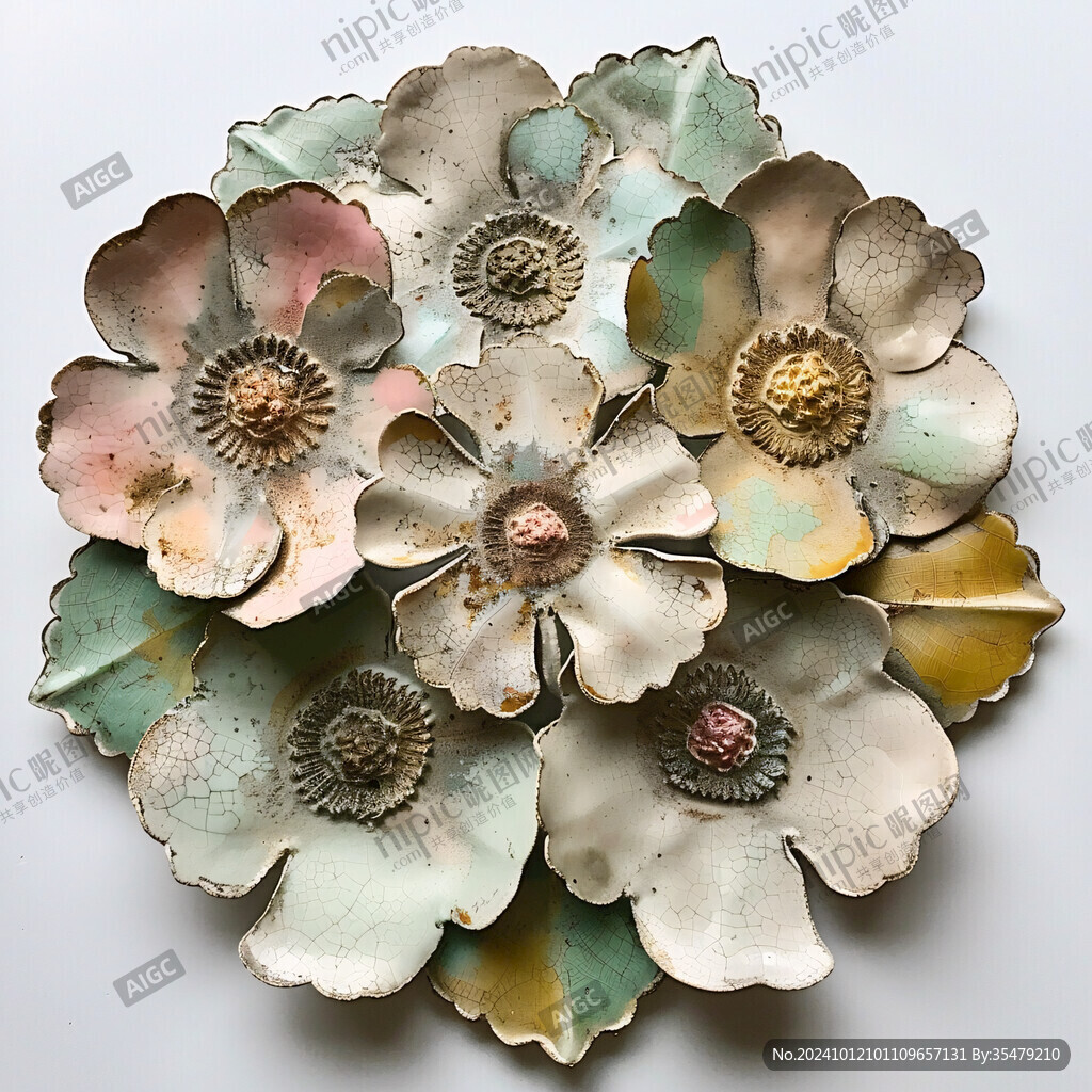 金屬立體裝飾花