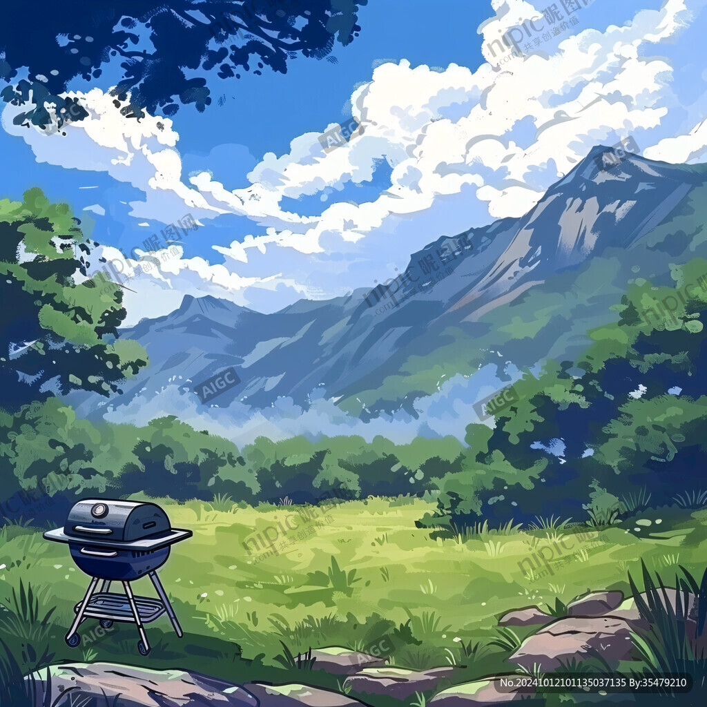 戶外場景插畫