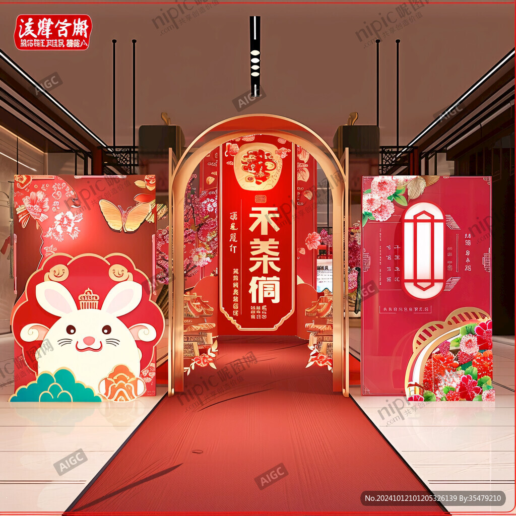 新年春節交房美陳裝置