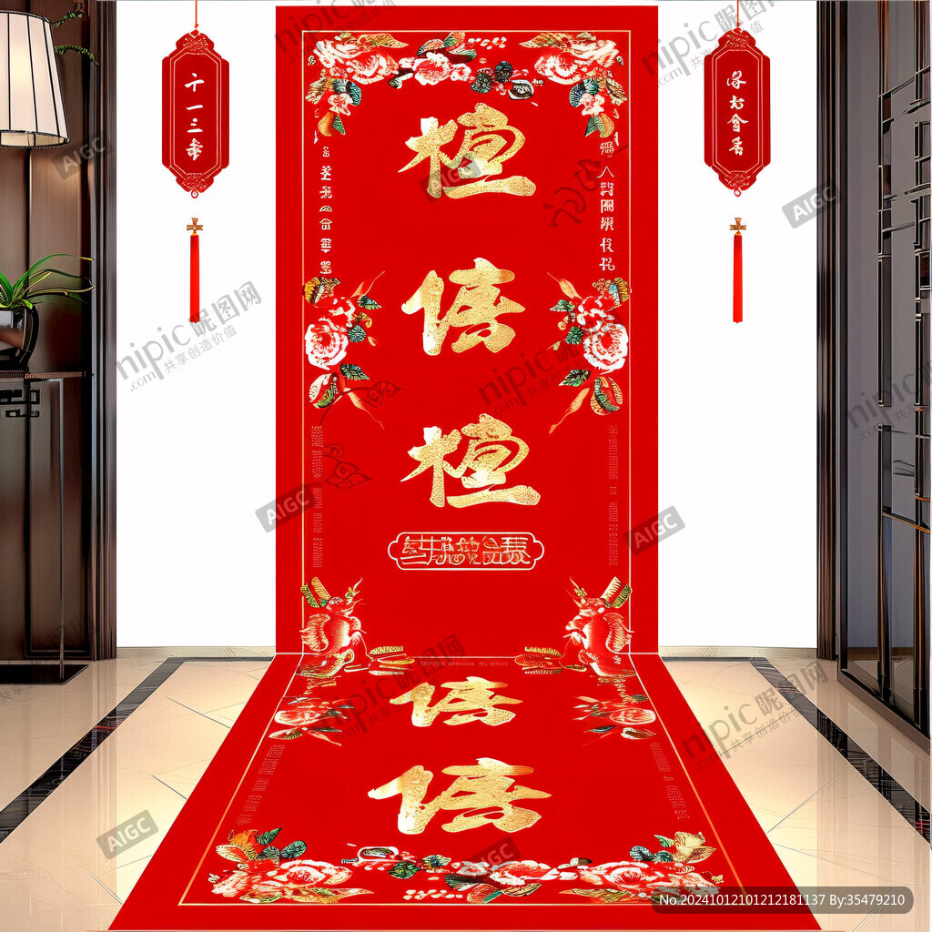 喜氣盈門吊旗