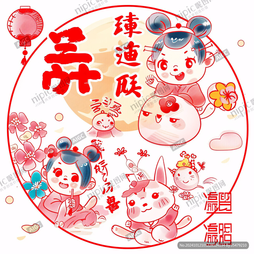 鼠年素材卡通