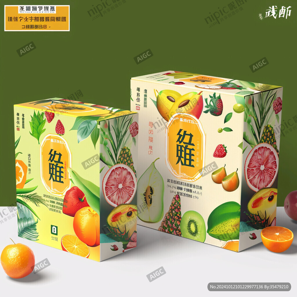 包裝插畫水果包裝