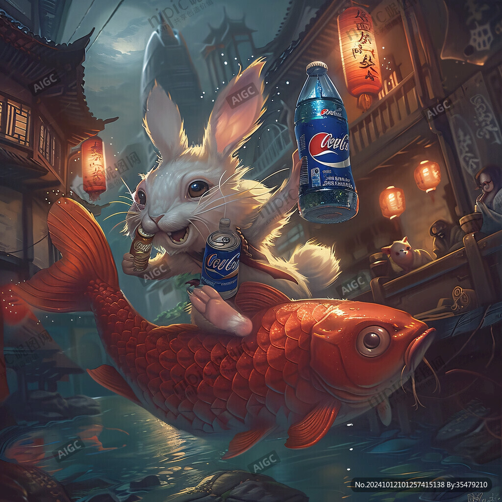 兔年國潮插