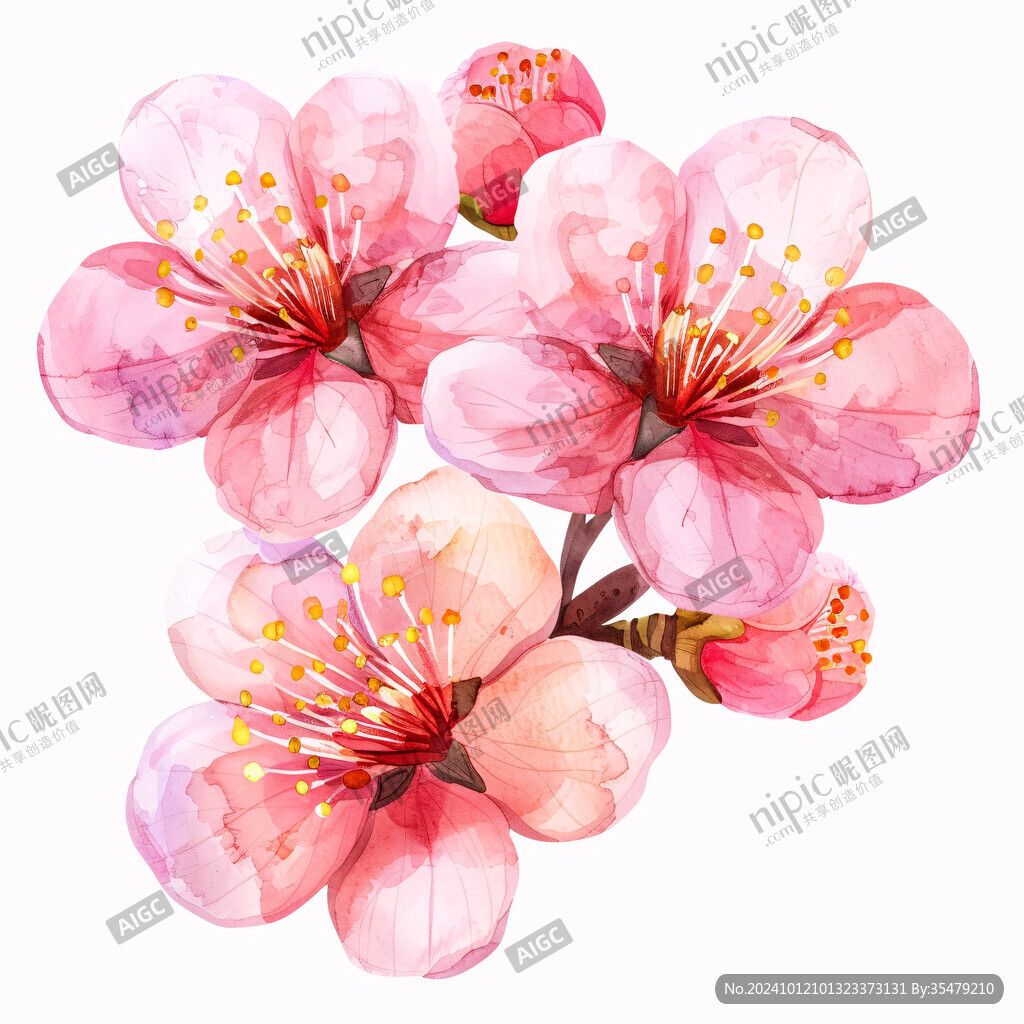 寫實桃花