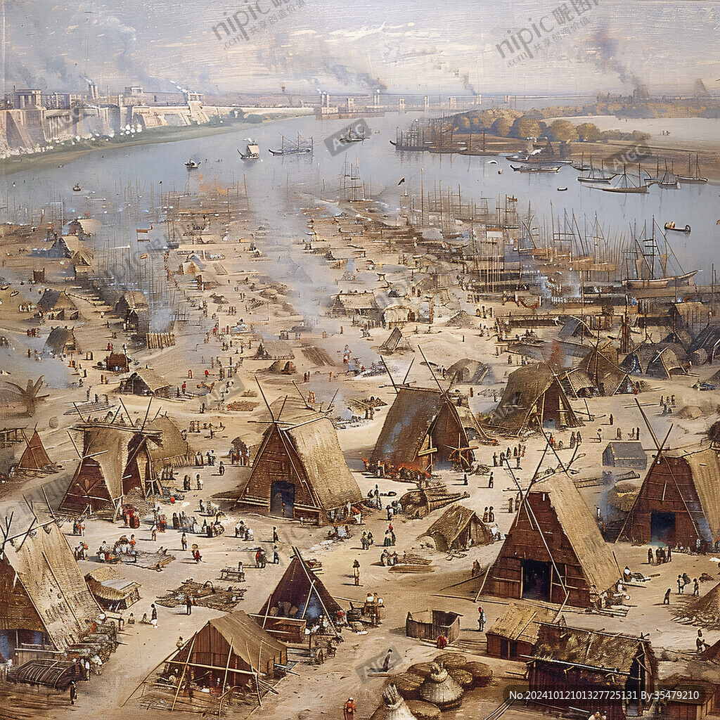 城市歷史發展場景