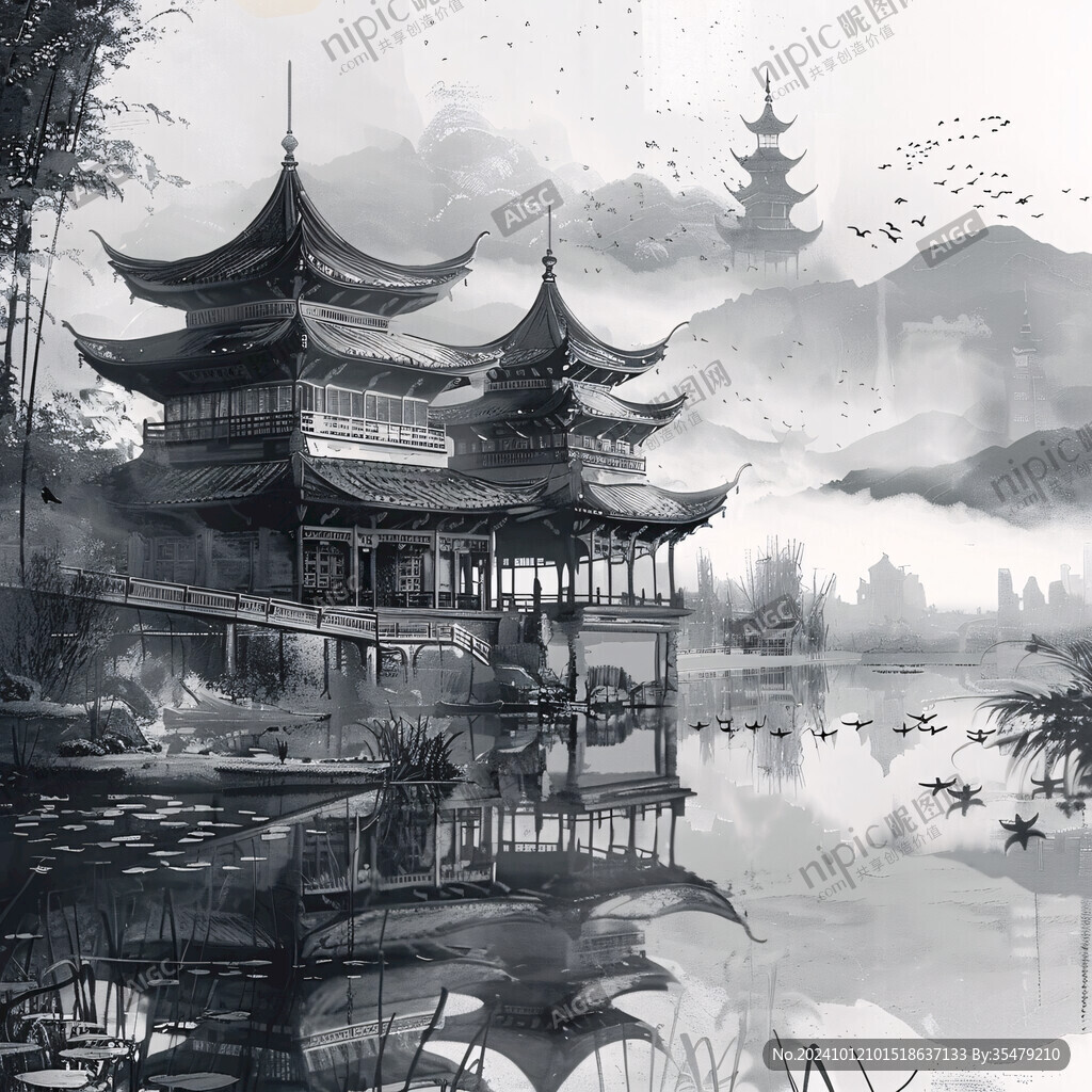 煙雨樓插畫