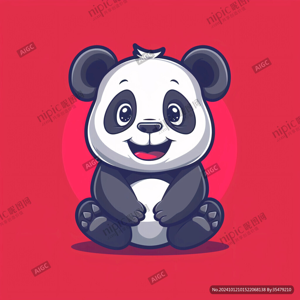 原創(chuàng)卡通熊貓卡通形象