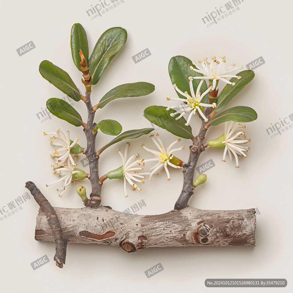 雞蛋花樹樹枝