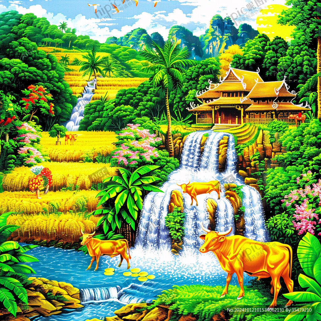 聚寶盆風景畫