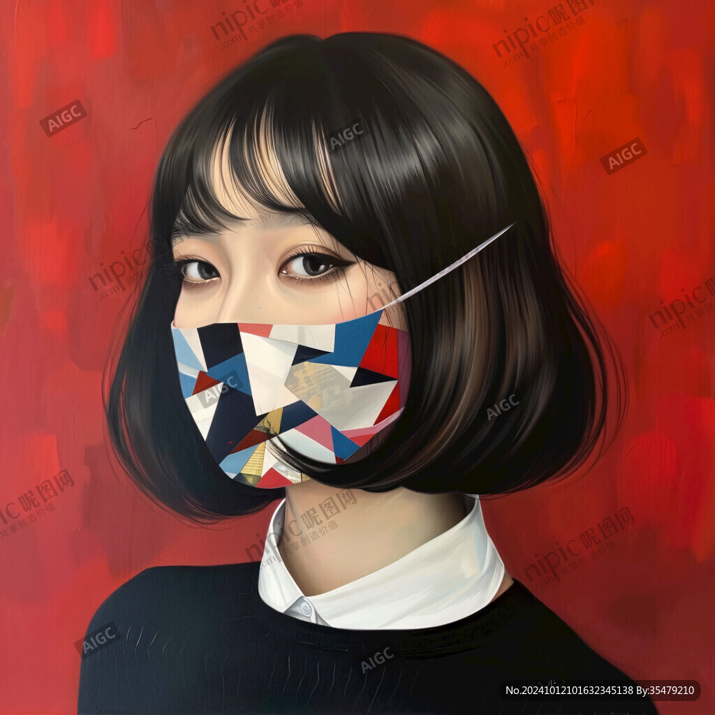 戴口罩海報