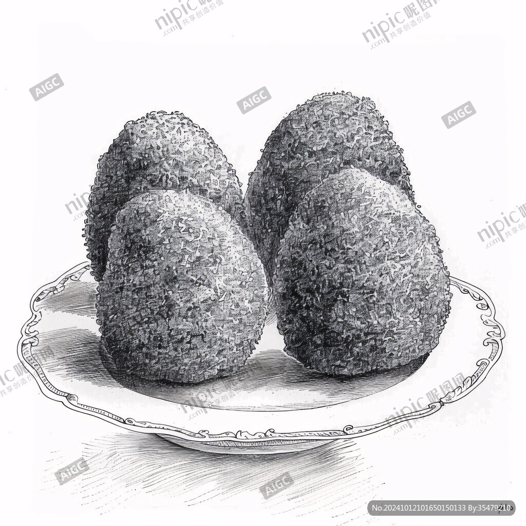 黑芝麻丸插畫