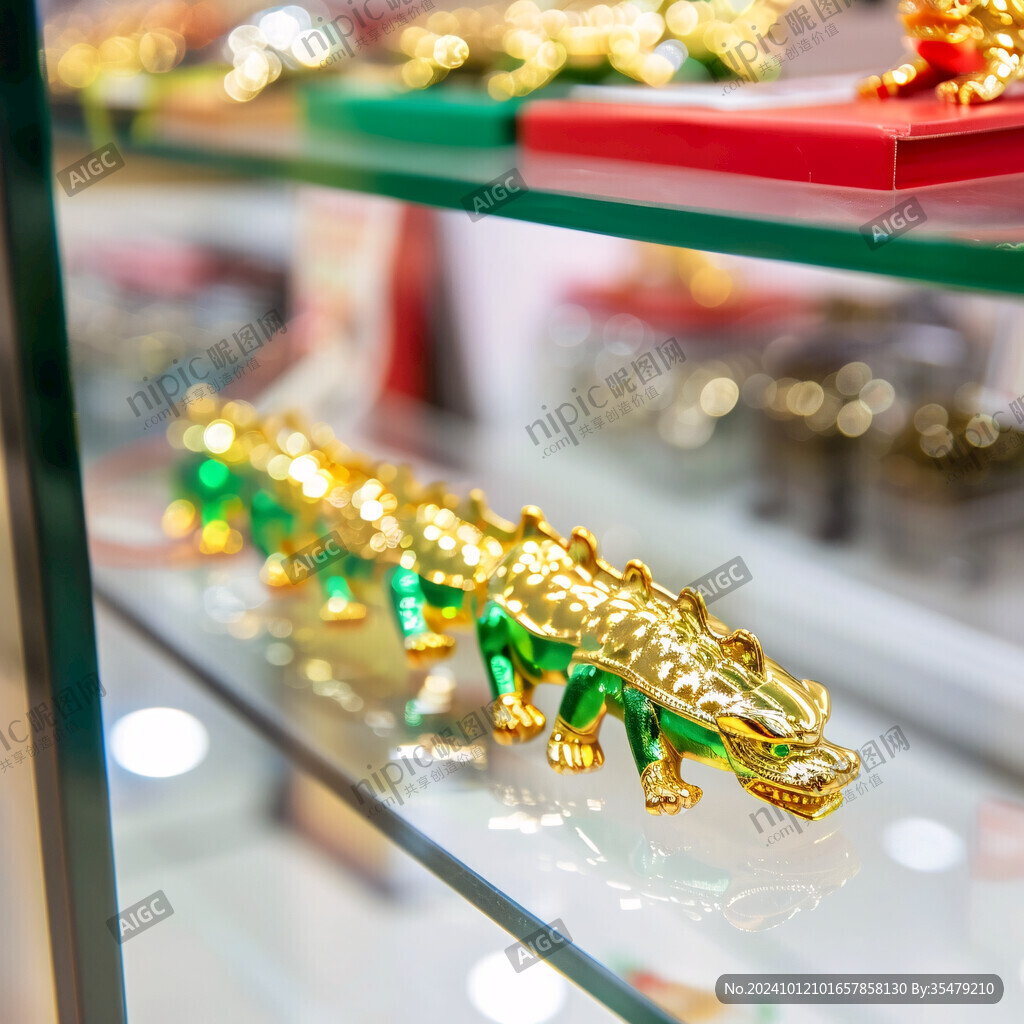 金店櫥窗展示飾品