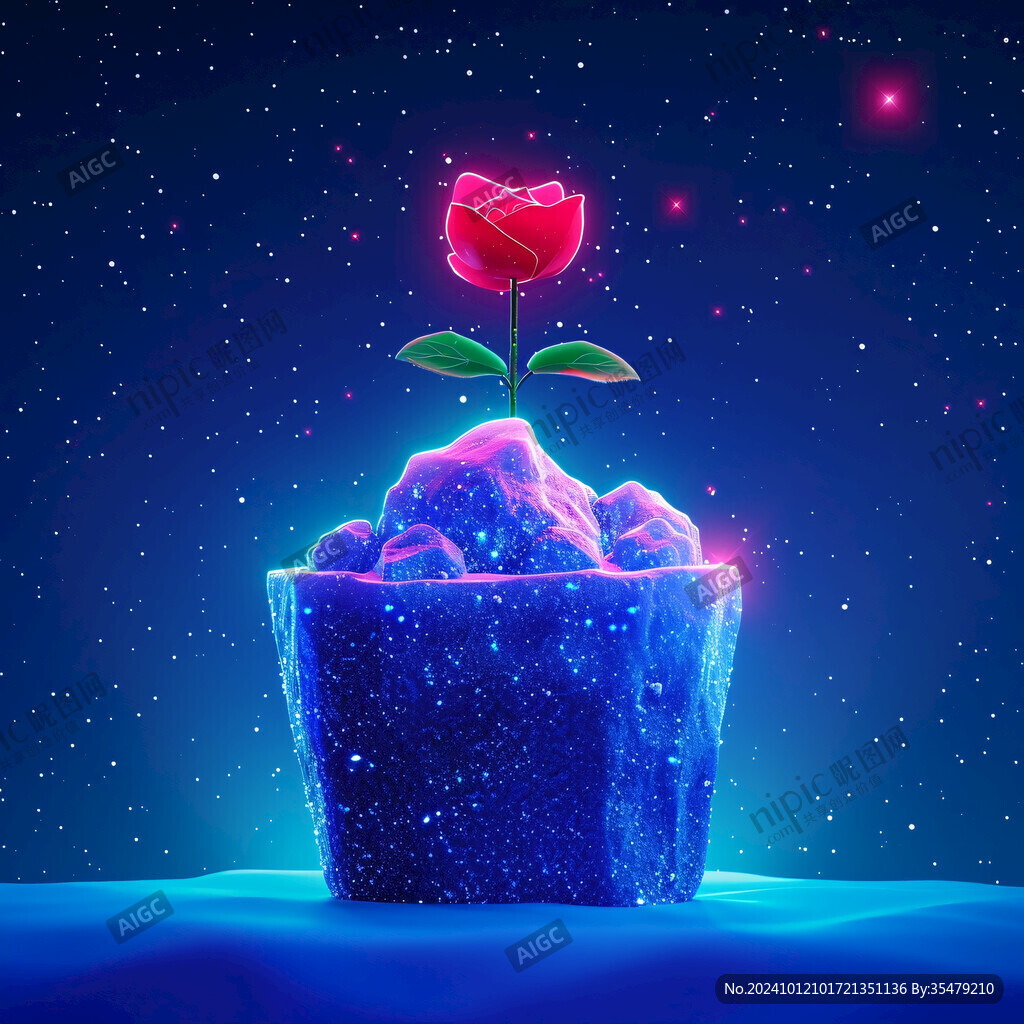 星球玫瑰素材