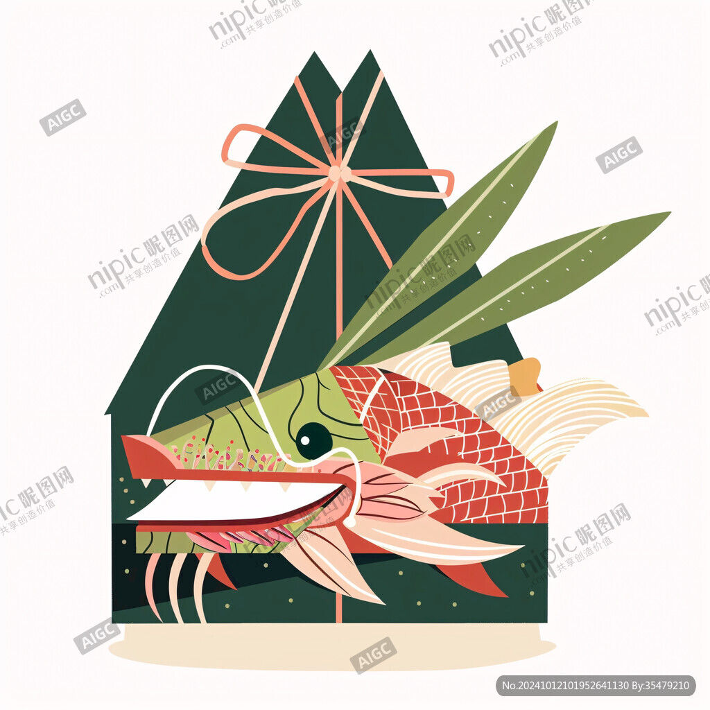 錦鯉文具插畫(huà)