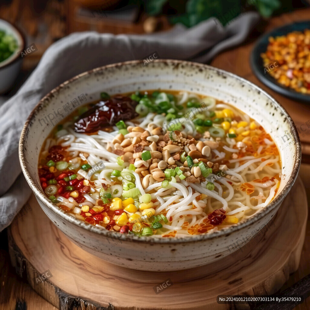 早餐美食黃豆米線