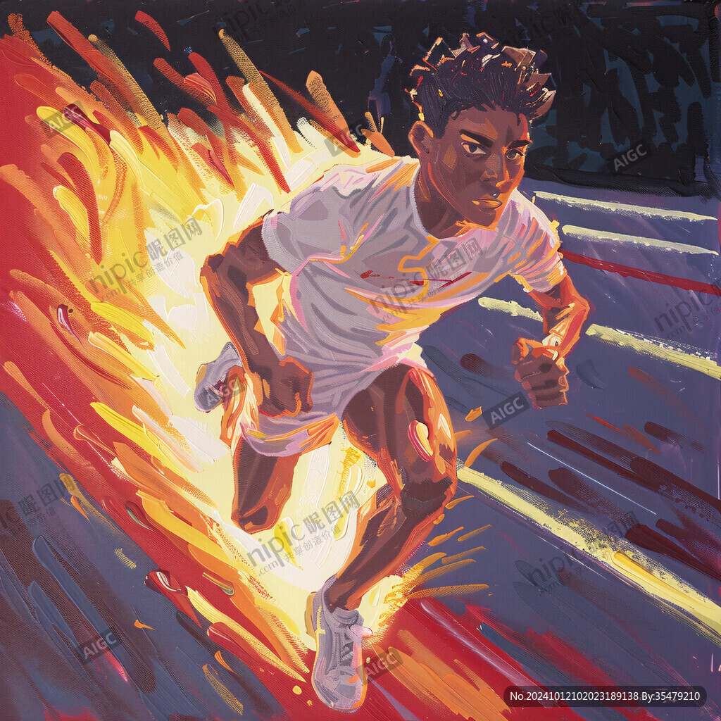 運動員插畫