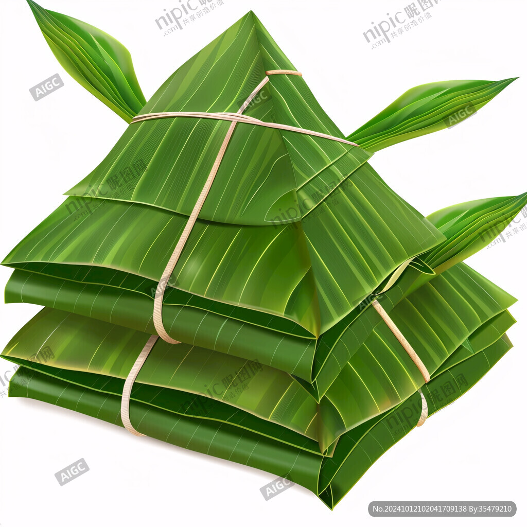 手繪竹子粽子