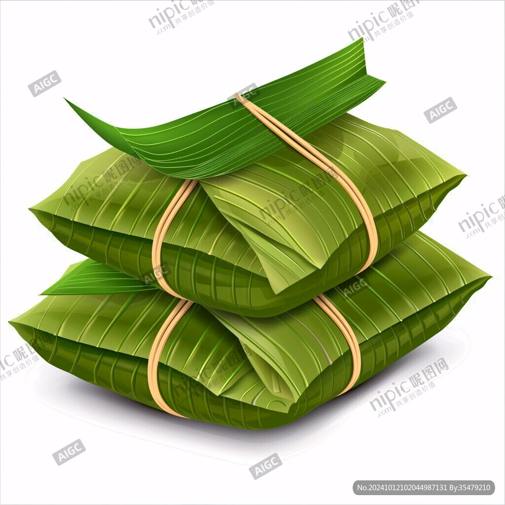 手繪竹子粽子
