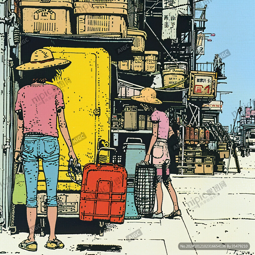街頭休閑人物動態(tài)