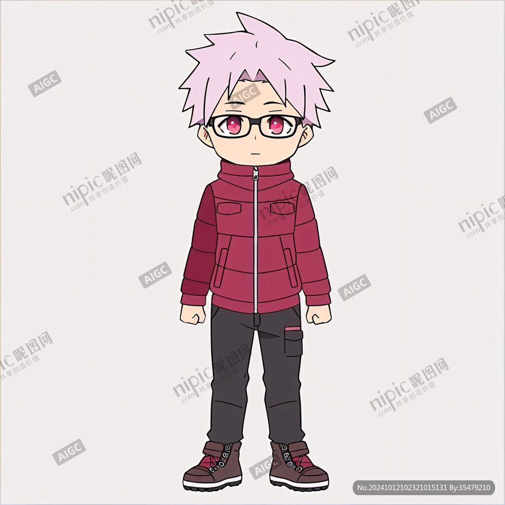 q版男孩全身