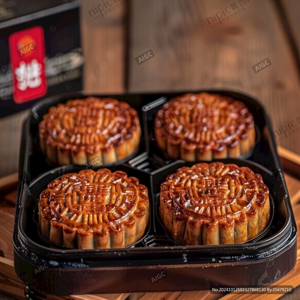 豆沙月餅高清