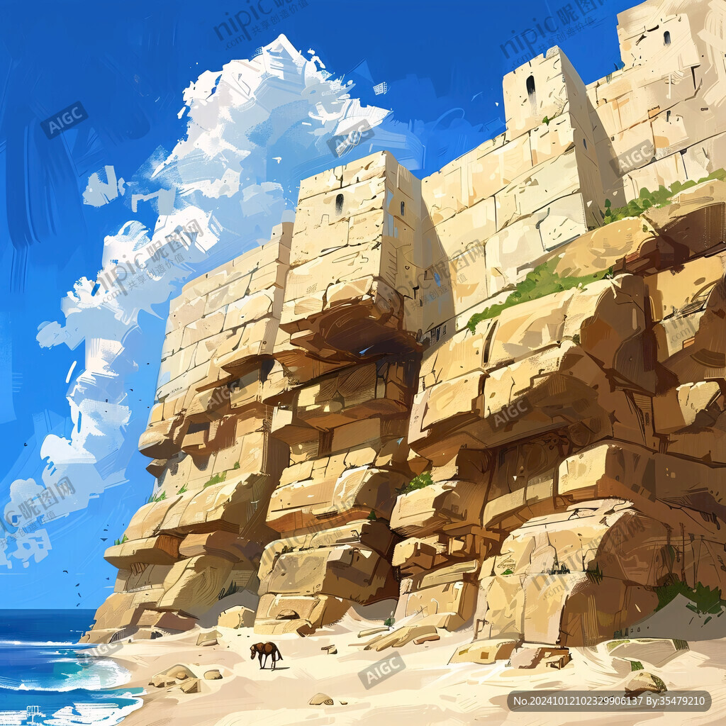 海上古堡圖