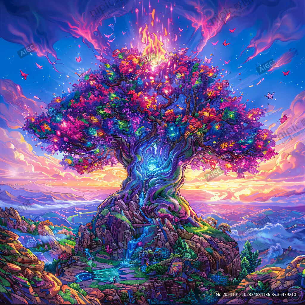 神秘夢幻的大樹