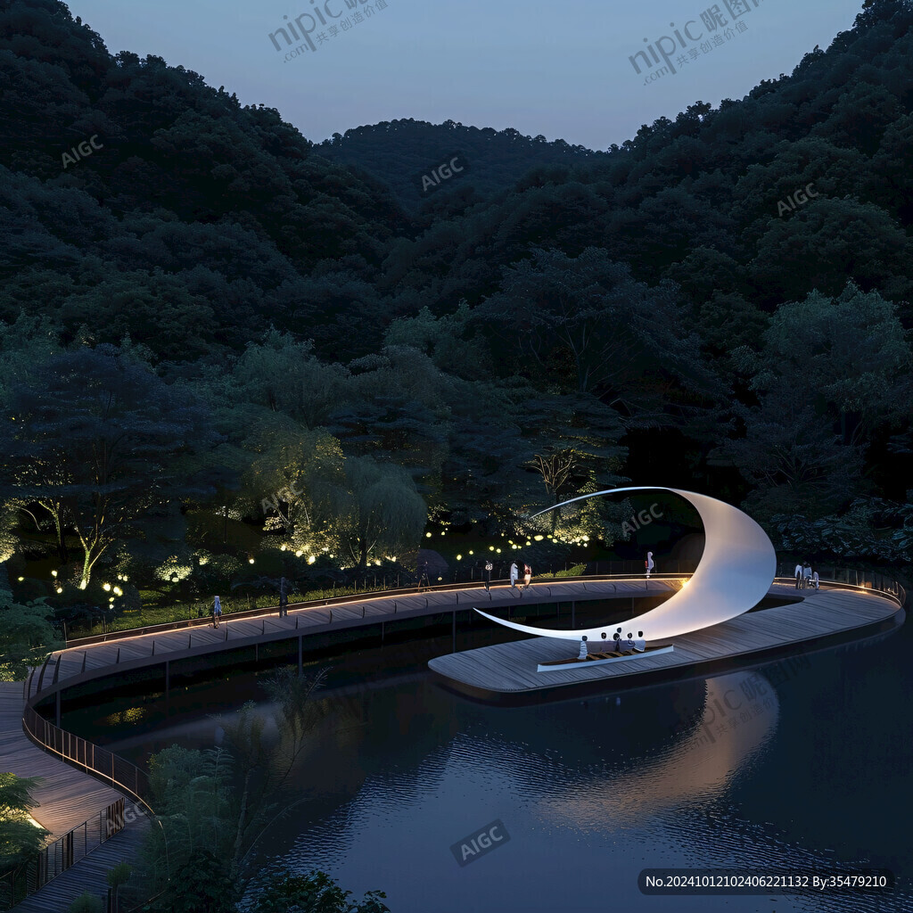 串月橋素材
