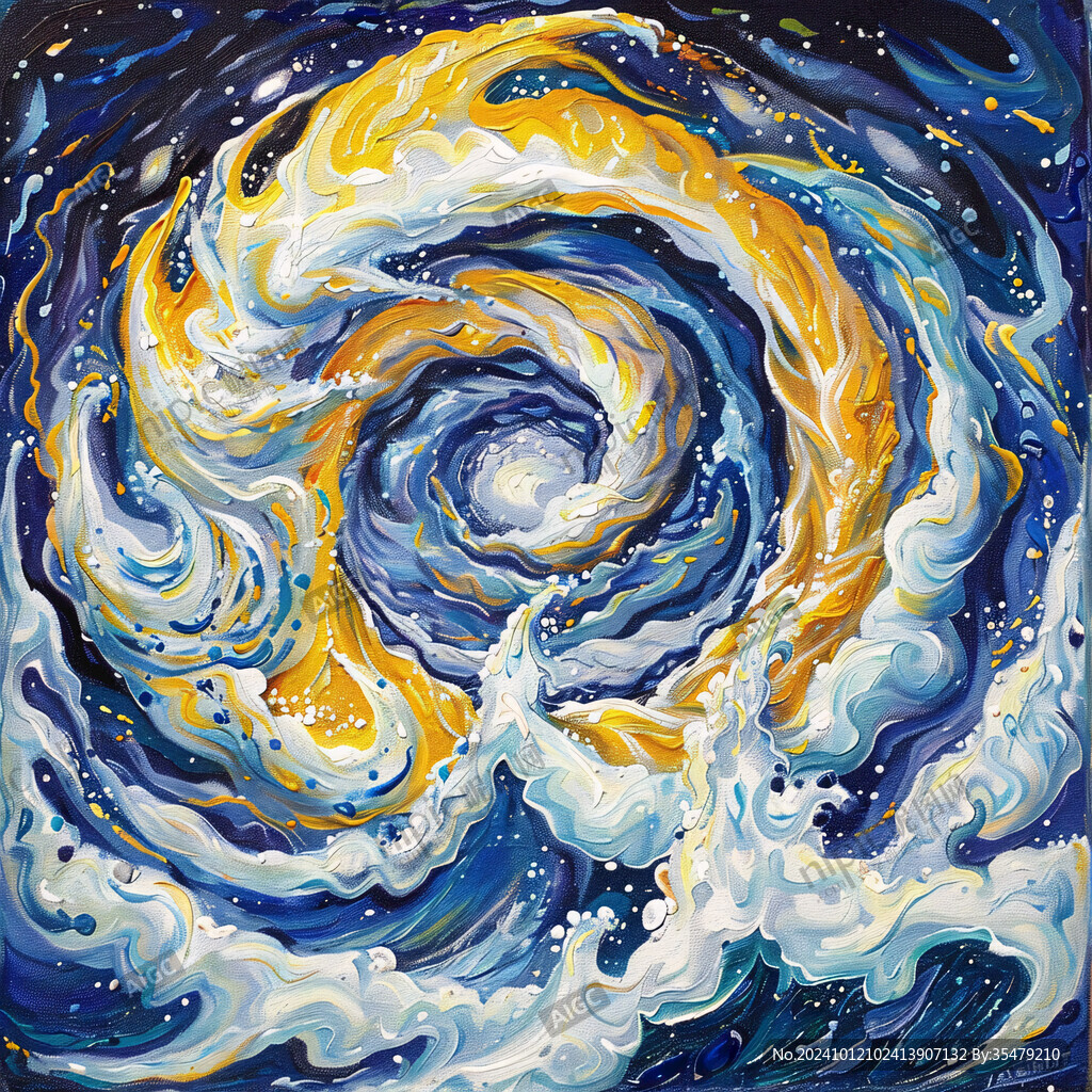 旋渦星空裝飾畫