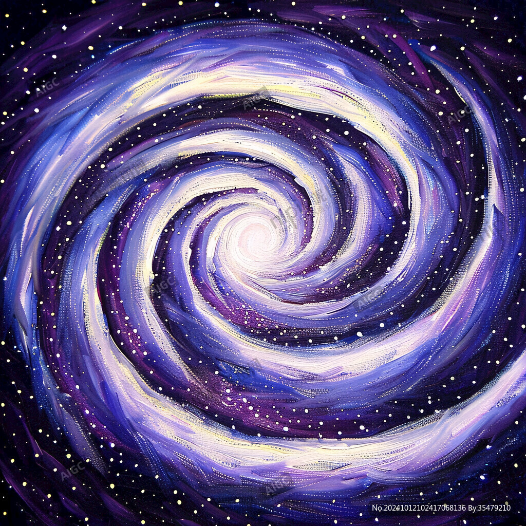 紫色漩渦星空