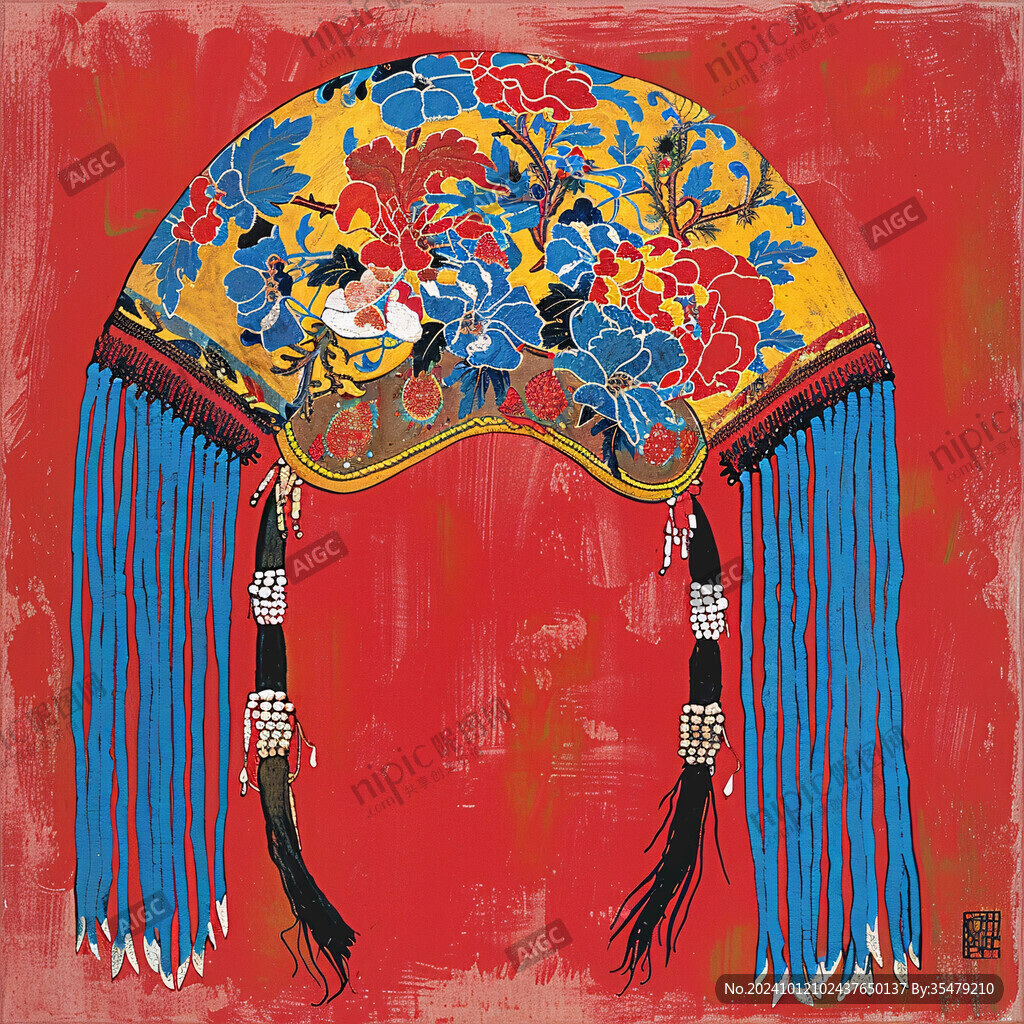 旗花面裝飾畫(huà)