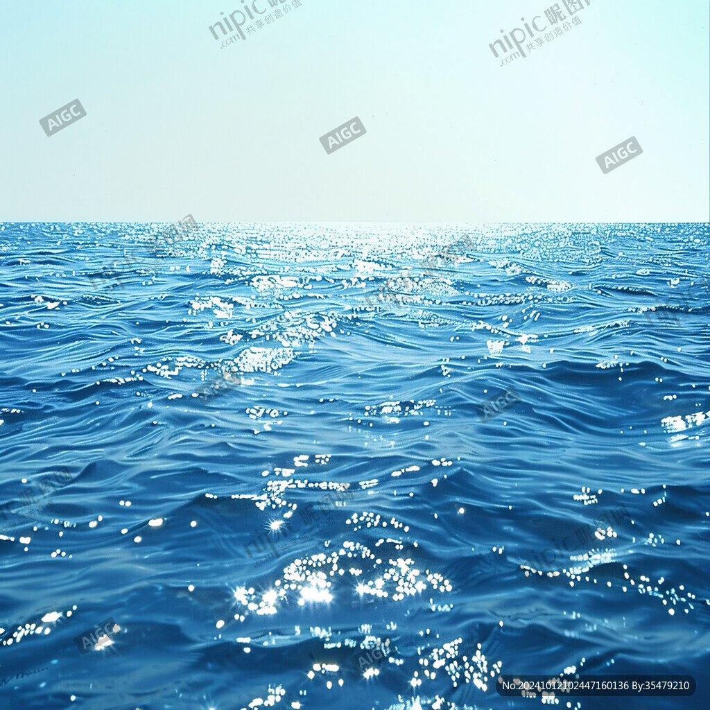 海面水波水光