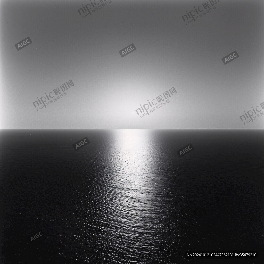 海平面海平線湖面