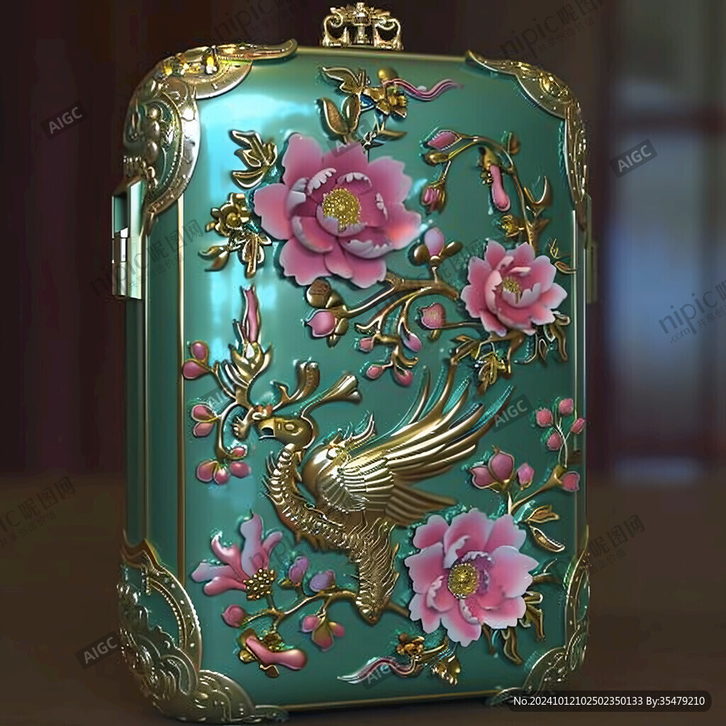 掐絲琺瑯寶相花大冰箱