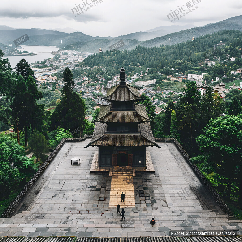 白云閣視角全景高清圖