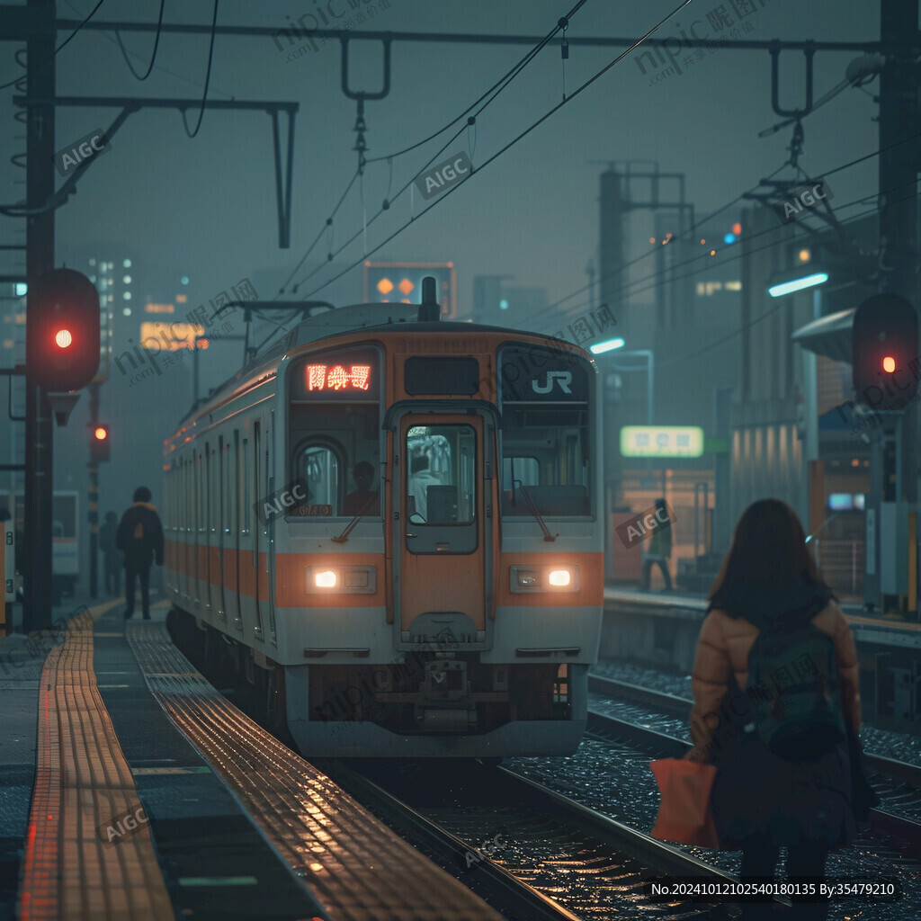等火車場(chǎng)景
