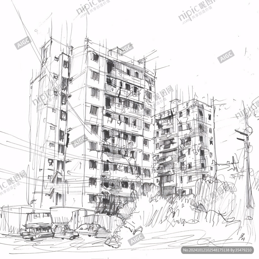 建筑速寫圖