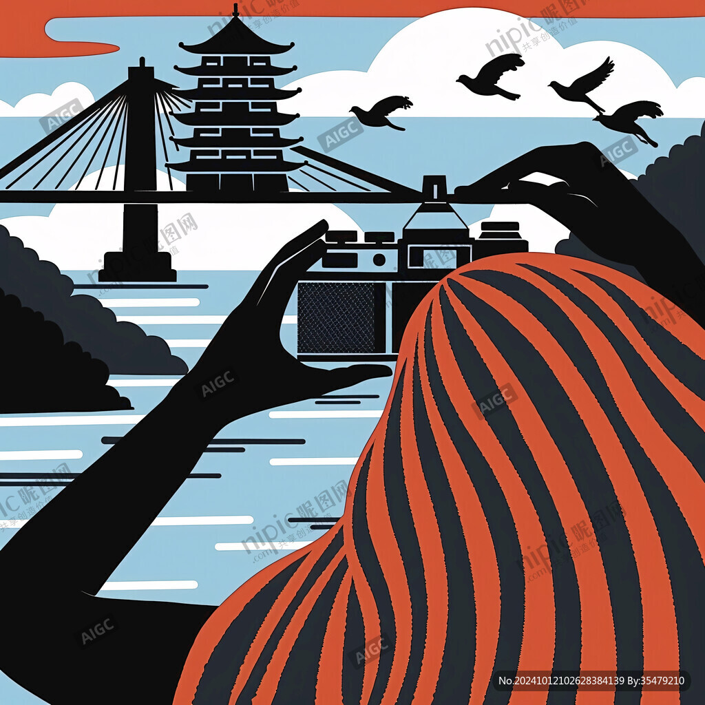 黃鶴樓插畫海報(bào)