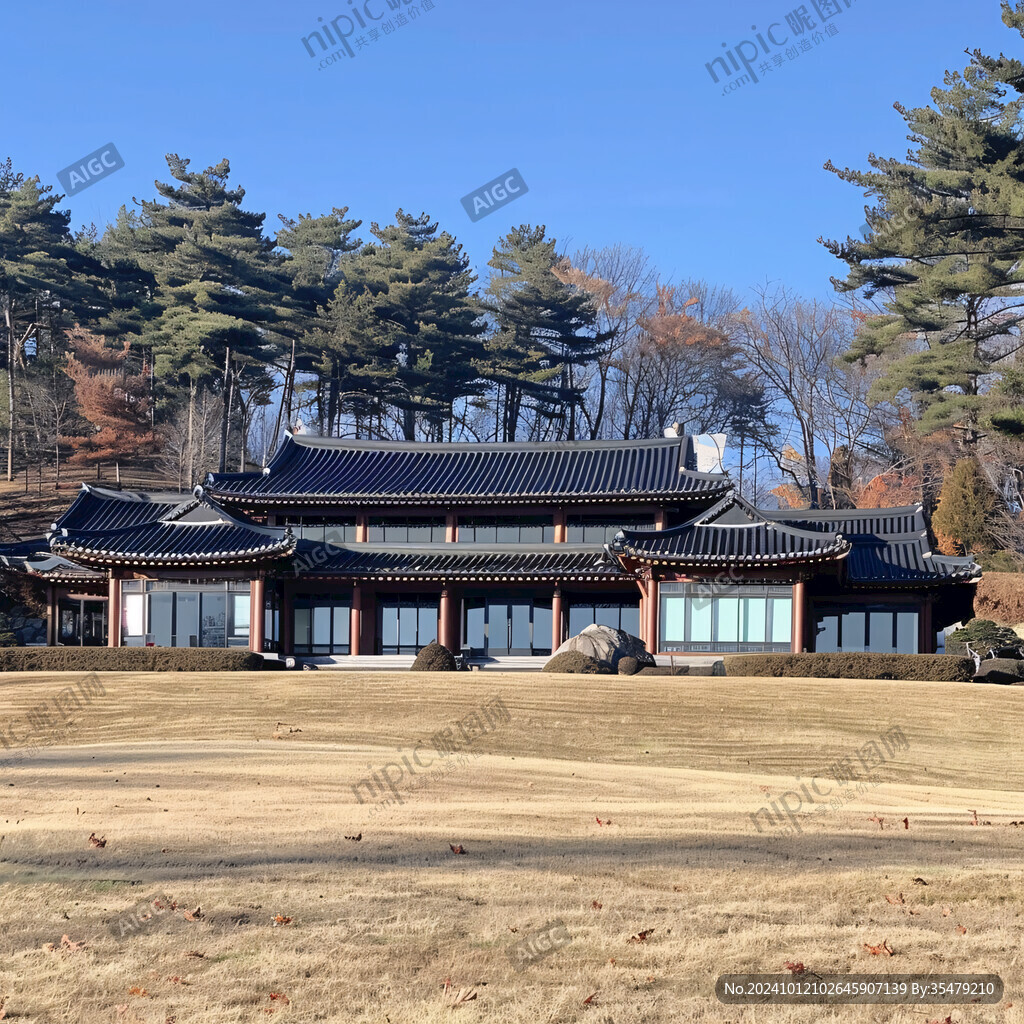 韓國古建筑涼亭