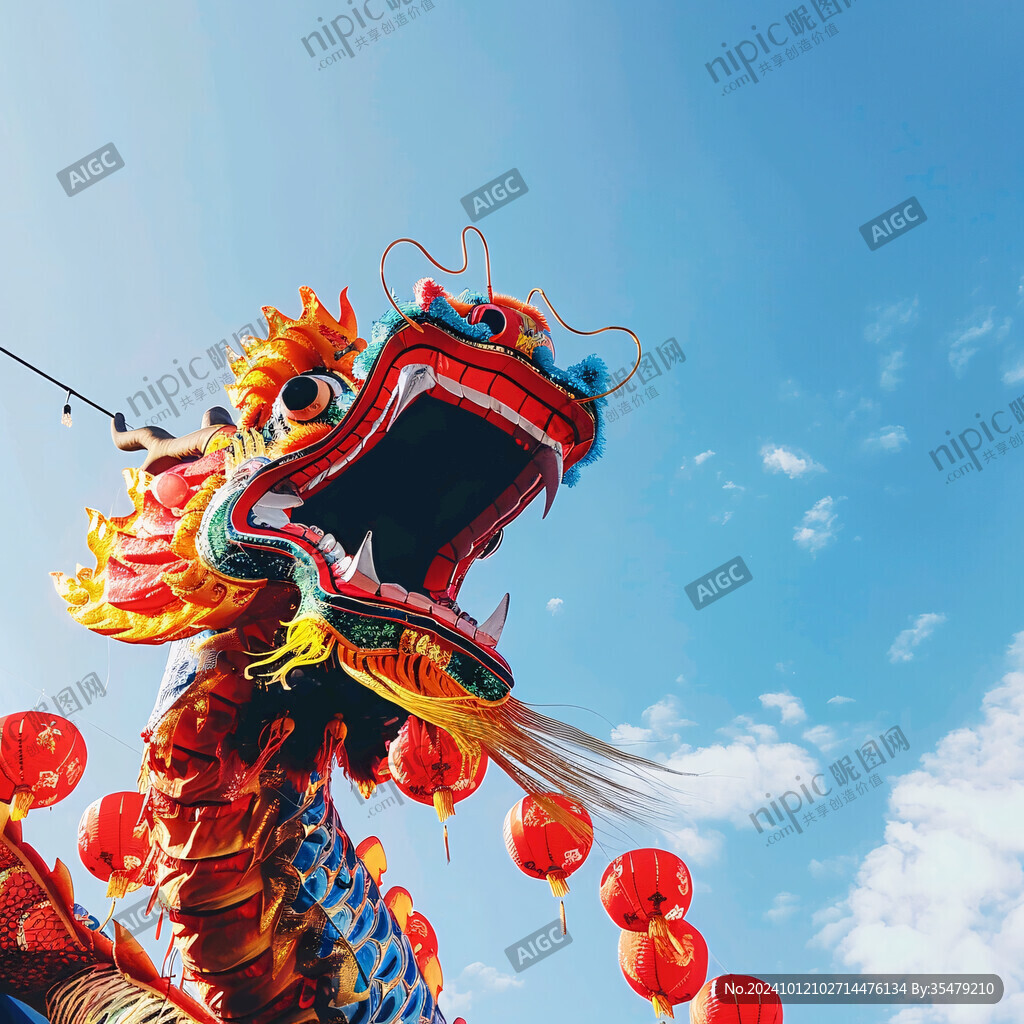 龍頭舞龍舞獅中國(guó)龍
