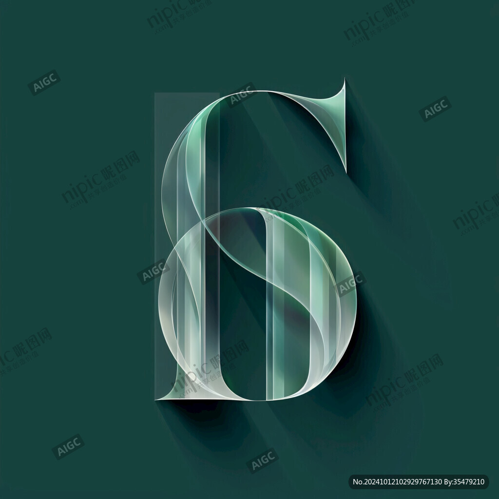 墨綠色數(shù)字海報(bào)