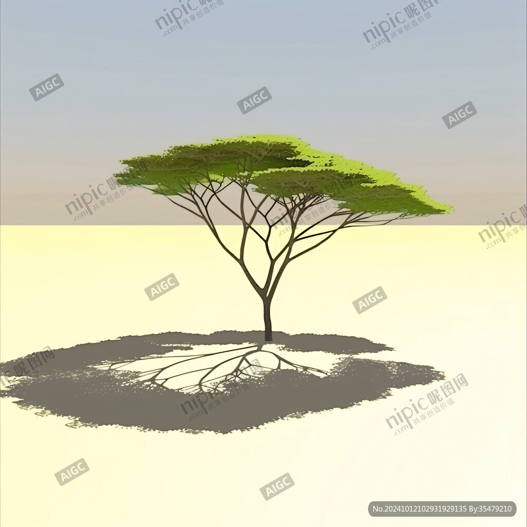 沙地獨一楓樹