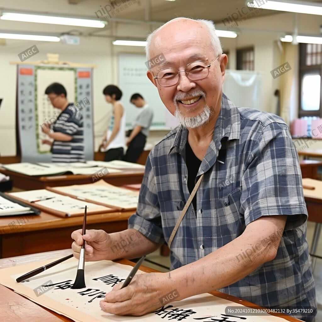 官員書法家老人官員