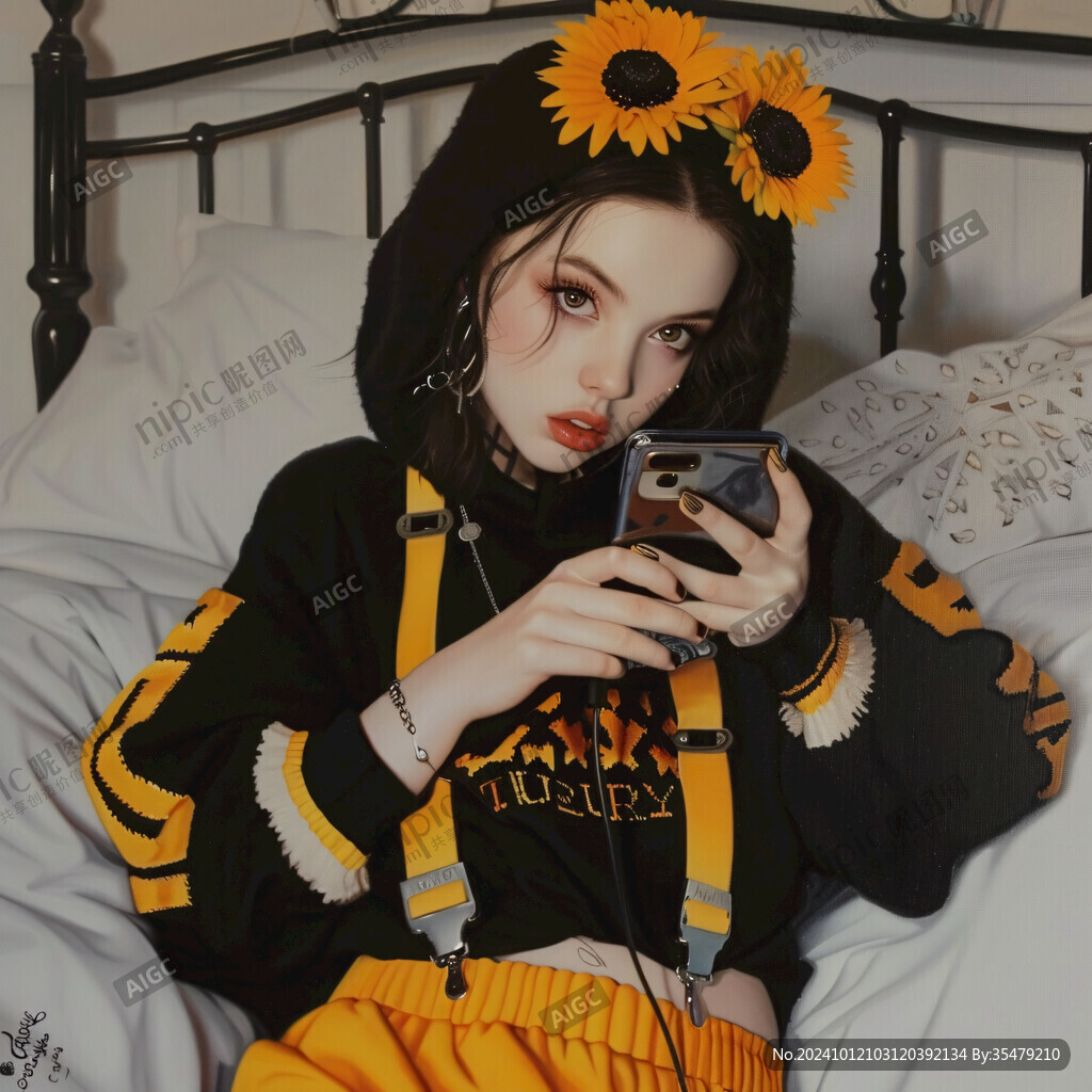 潮牌美少女