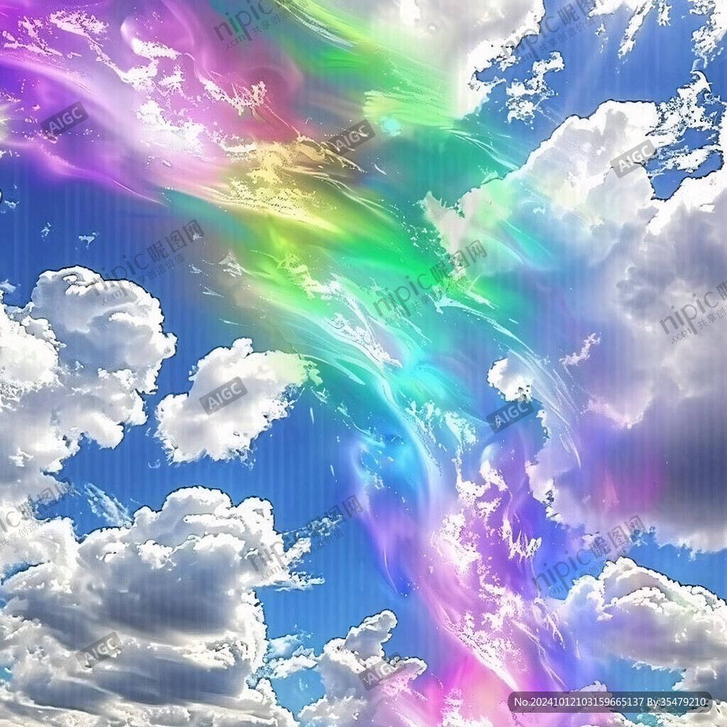 天空大氣炫彩海報